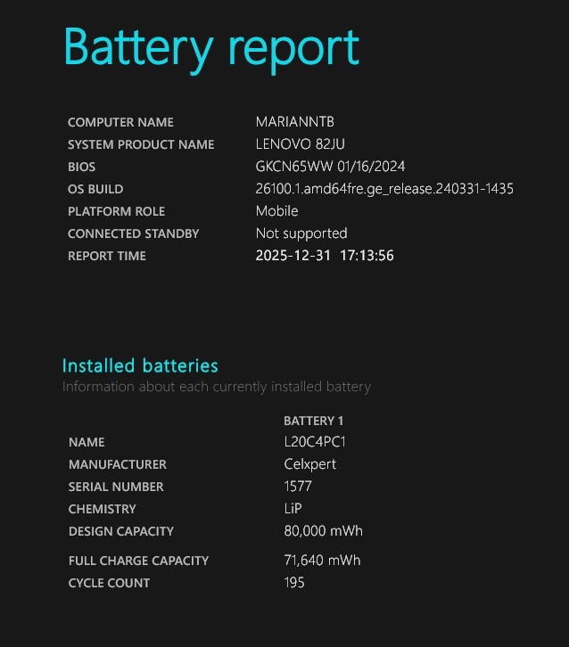 Lenovo Legion 5 15ACH6H Phantom Blue/Shadow Black - 11