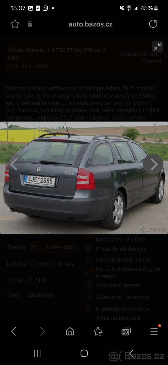 Prodám Škoda Octavia 2 - 11