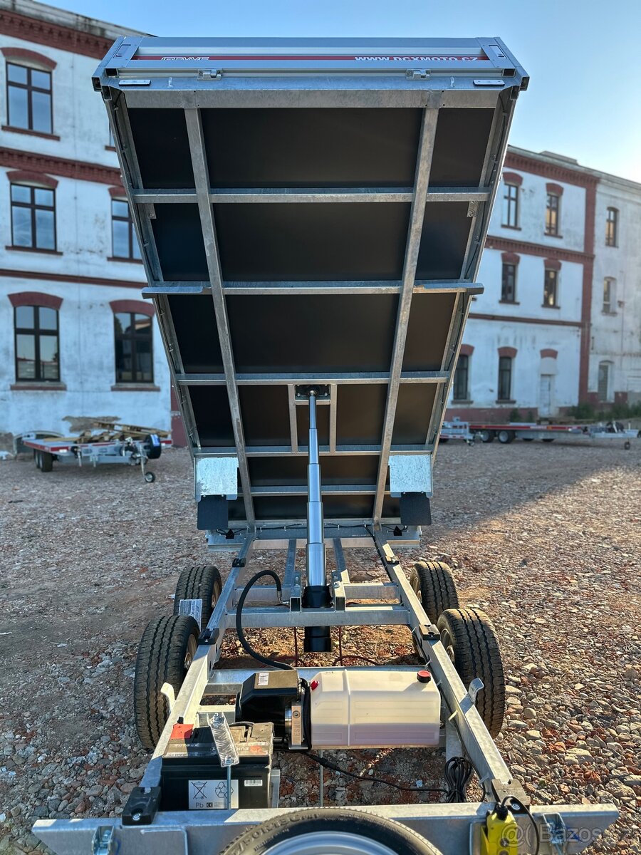 Přívěs Gewe P3500 F/3, Jednostranný sklopný elektrický - 11