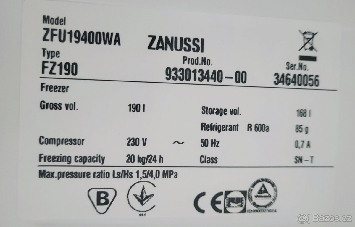 mrazák ZANUSSI - 11