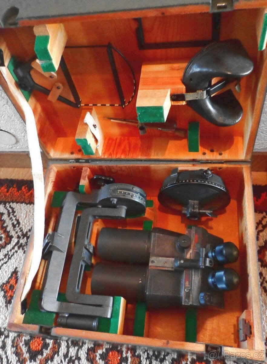 Druhá světová válka, puškohled 10x80 Flak optika cxn, komple - 11