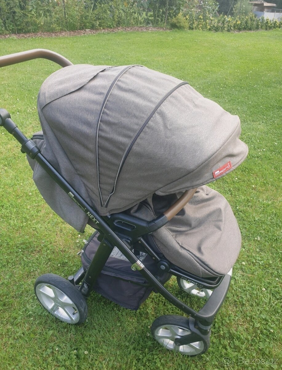 Dětský kočárek Espiro Next - hnědo-černý - 11