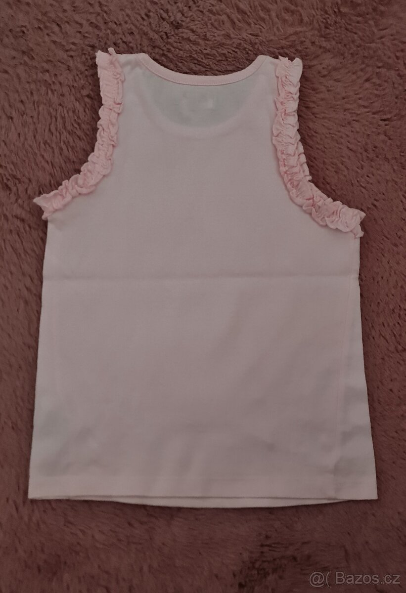 3 dívčí tílka PEPCO, lupilu vel. 110/116 - 11