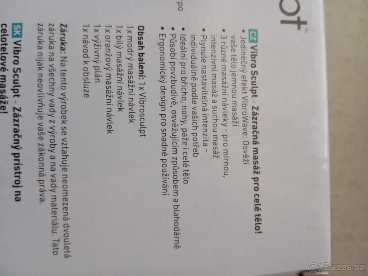 Masážní přístroj Vibrosculpt na ruce, nohy, hýždě - 11