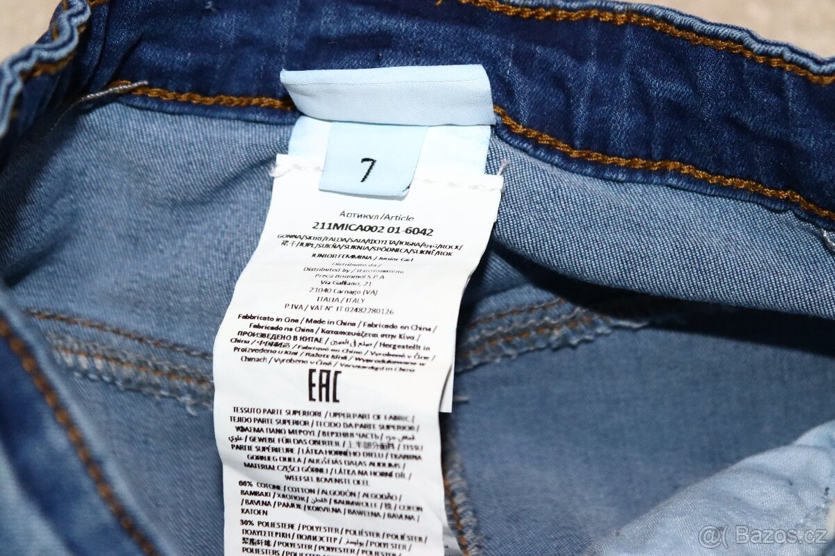 Parádní džínovo-tylová sukně MEK vel. 122/128 - 11