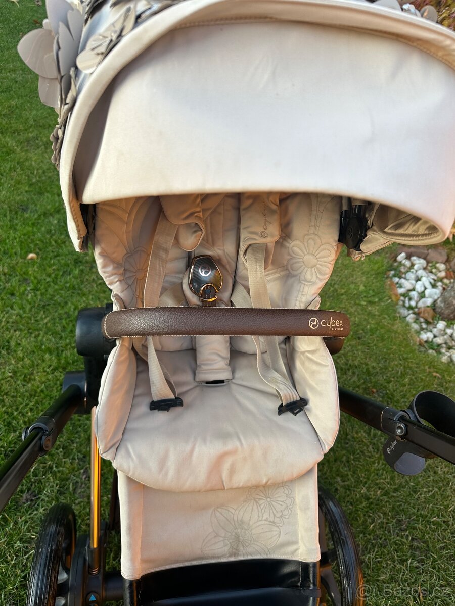 Cybex e-Priam rosegold Simply flowers beige - 11