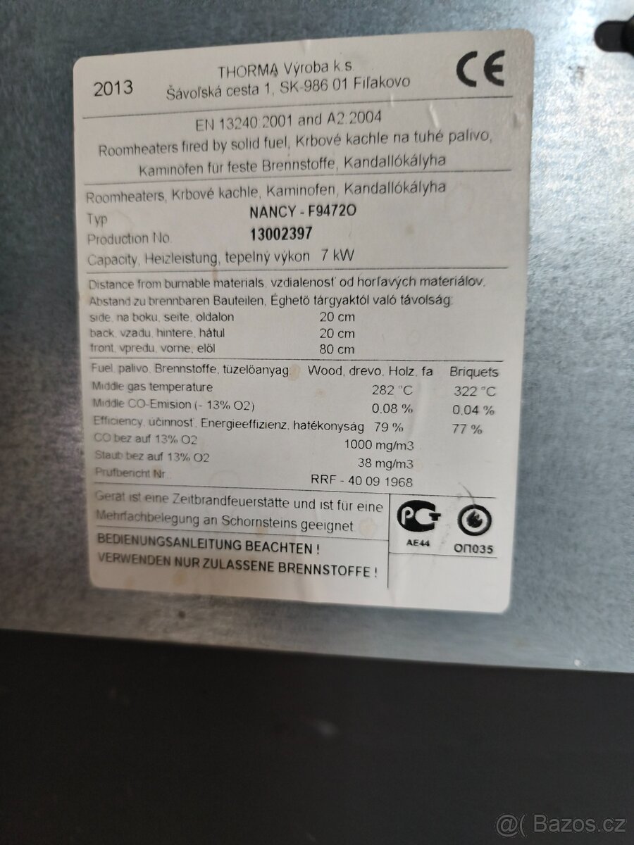 Krbová kamna+příslušenství - 11