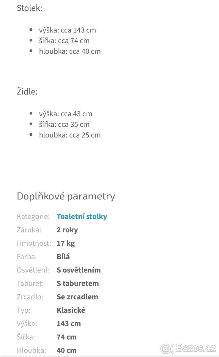 Kosmetický stolek pro slečnu - 11