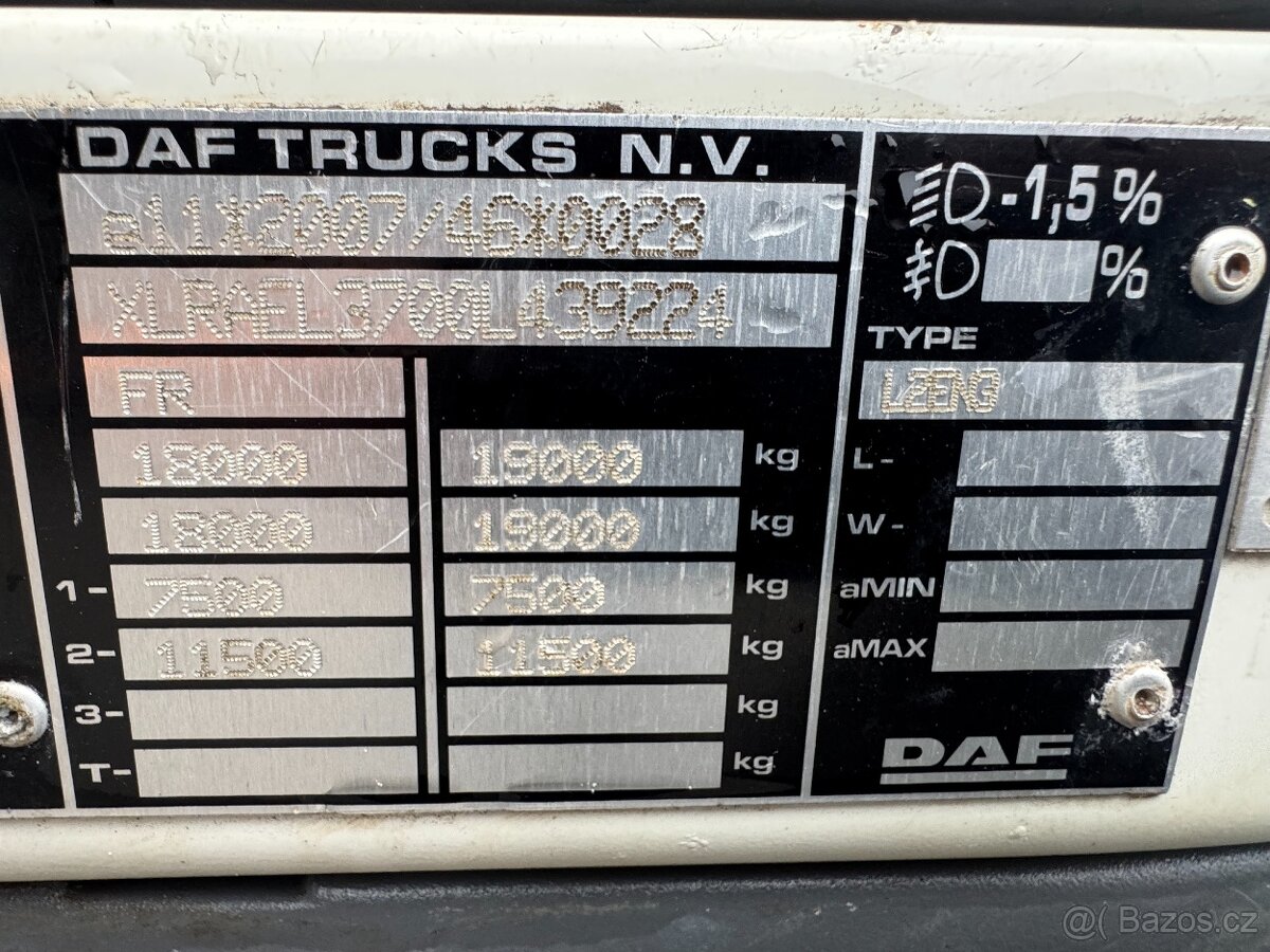 DAF LF 55.220-18TUN, NAJETO 11500KM - 11