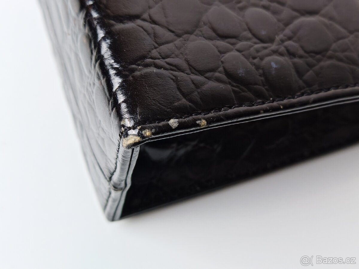 Vintage kožená kabelka - 11