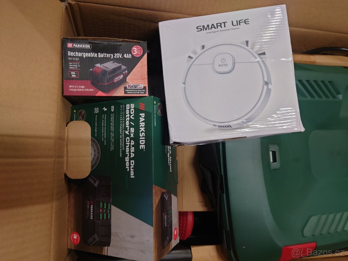 Aku Parkside sekačka, rychlonabíjčka, 2X 4Ah baterie - 11