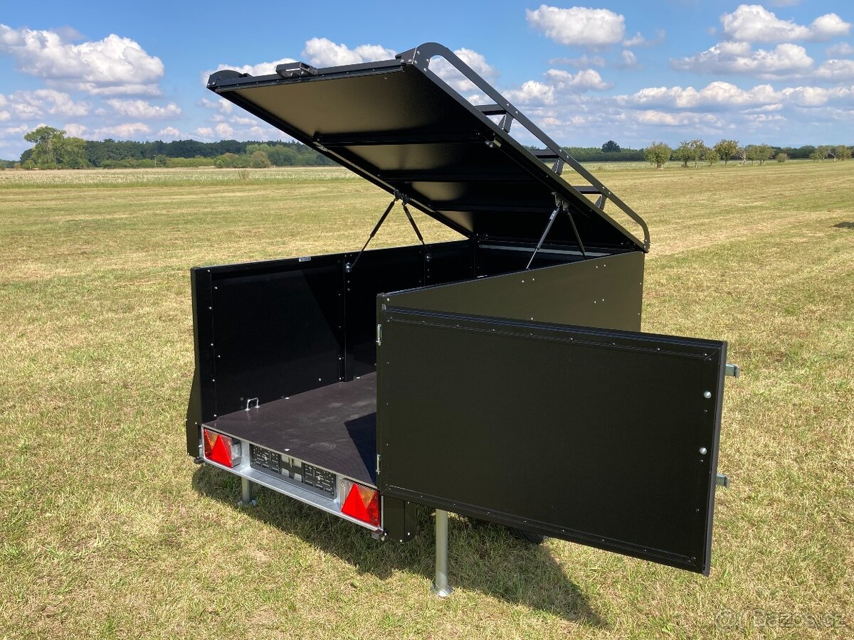 Přívěsný Vozík CAMPING Blackout s Nosičem na Stan Böckmann - 11