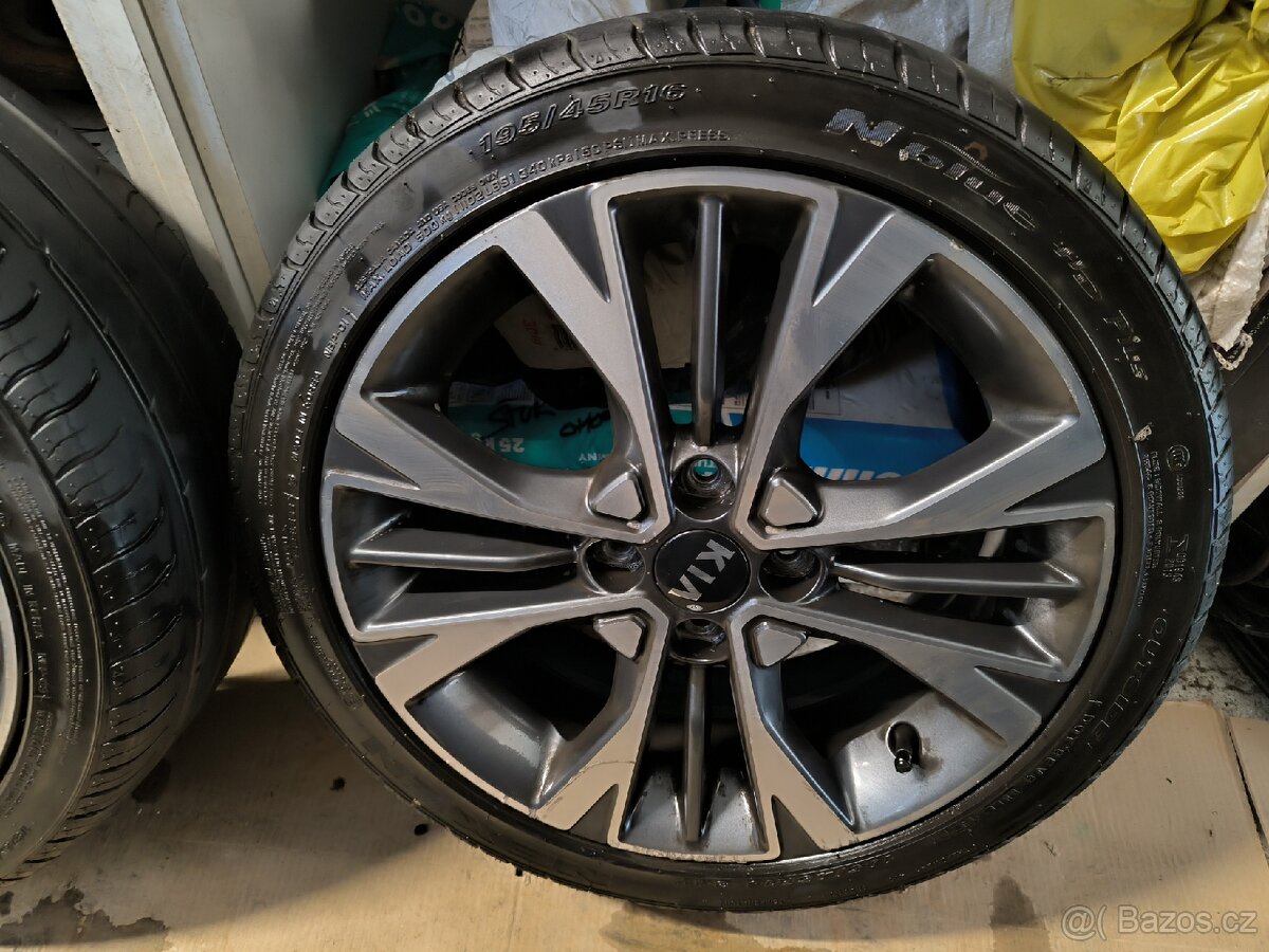 Alu kola Kia Picanto 4x100 r16 Originál, pneu 195/45/16 - 11