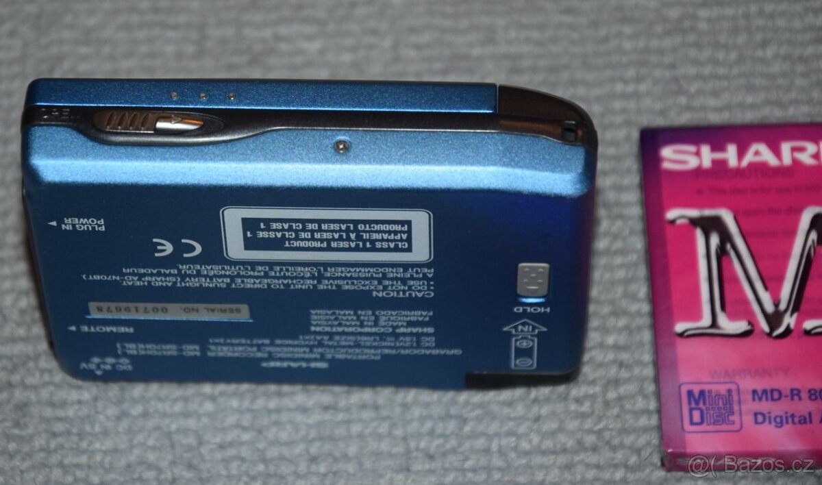 Minidisc SHARP MD-SR70, media,manual, příslušenství - 11