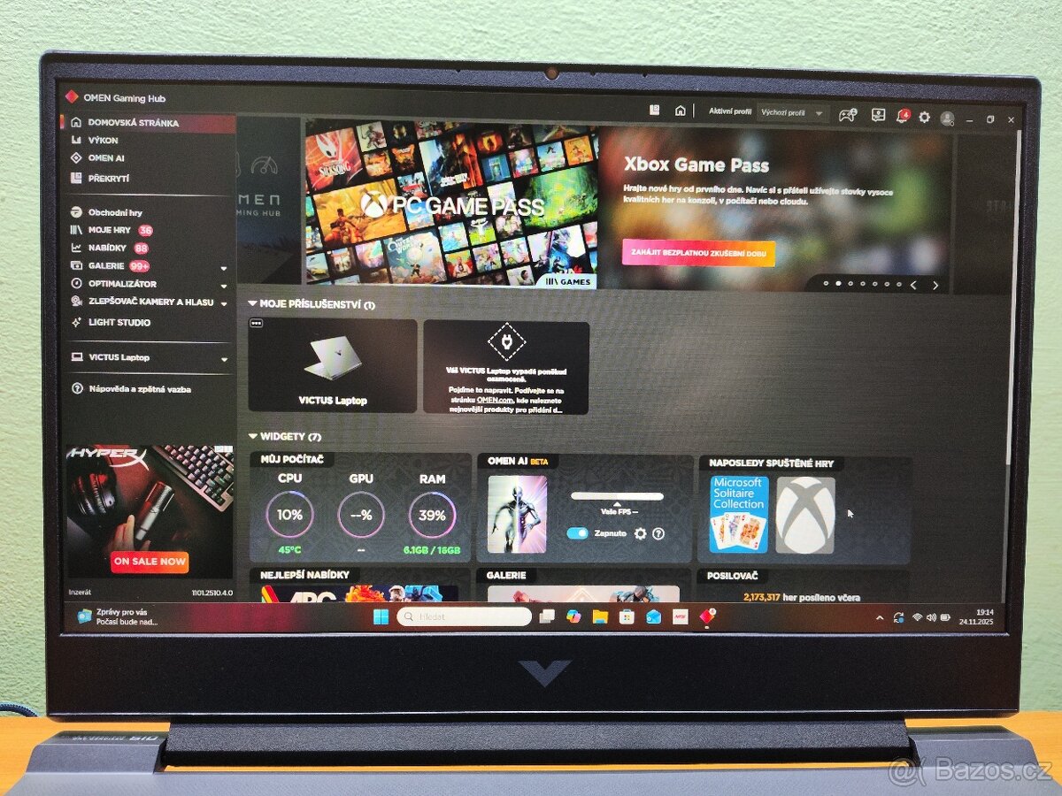 Herní Victus 15,RTX-4gen,i7-13gen,1TB,2 Roky-Záruka. - 11