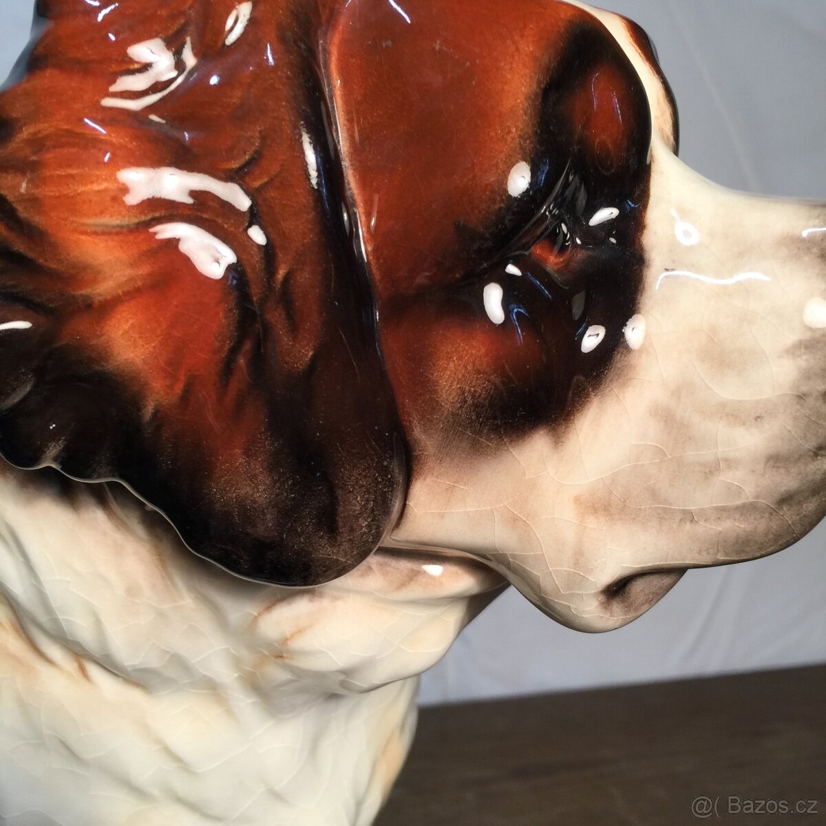 Velká porcelánová socha Bernardýn Goebel - 11