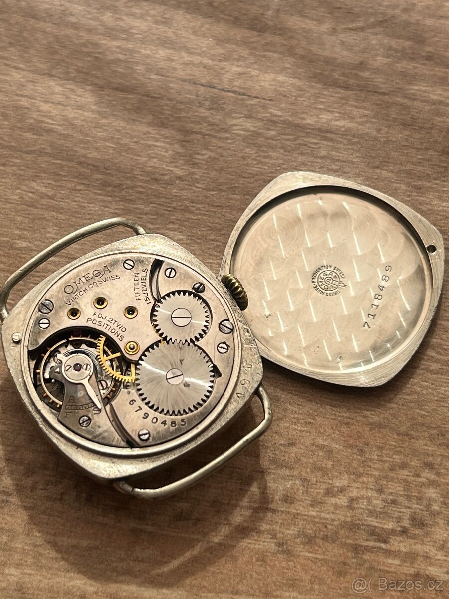 Vintage Omega náramkové hodinky (cca 1920–1930) / vojenske - 11