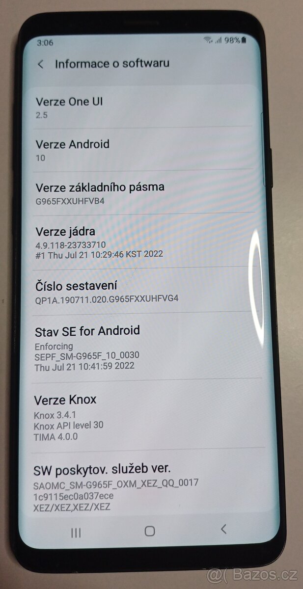 Prodám Samsung Galaxy S9+, 6GB/64GB, černý, stav B - 11