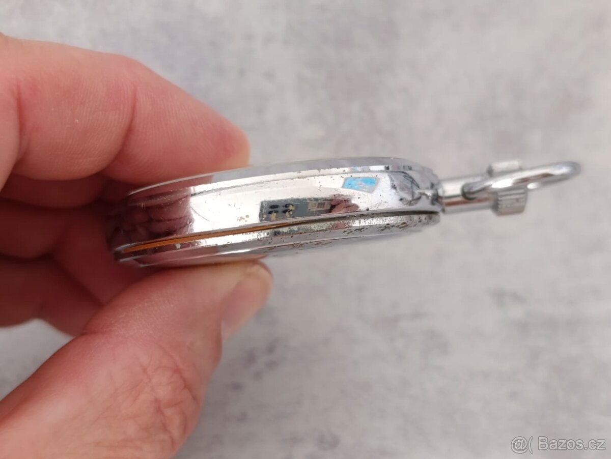 Zajímavé staré německé kapesní stopky Junghans, funkční - 11