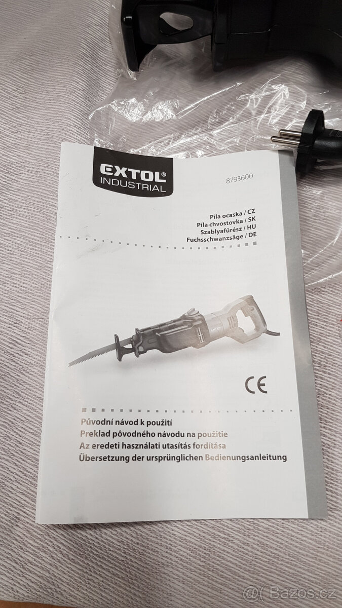 Elektrická pila ocaska Extol Industrial 1200W, NOVÁ + přísl. - 11