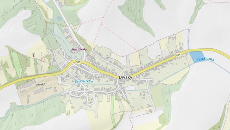 Prodej stavebního pozemku, 7 284 m², Diváky - 11