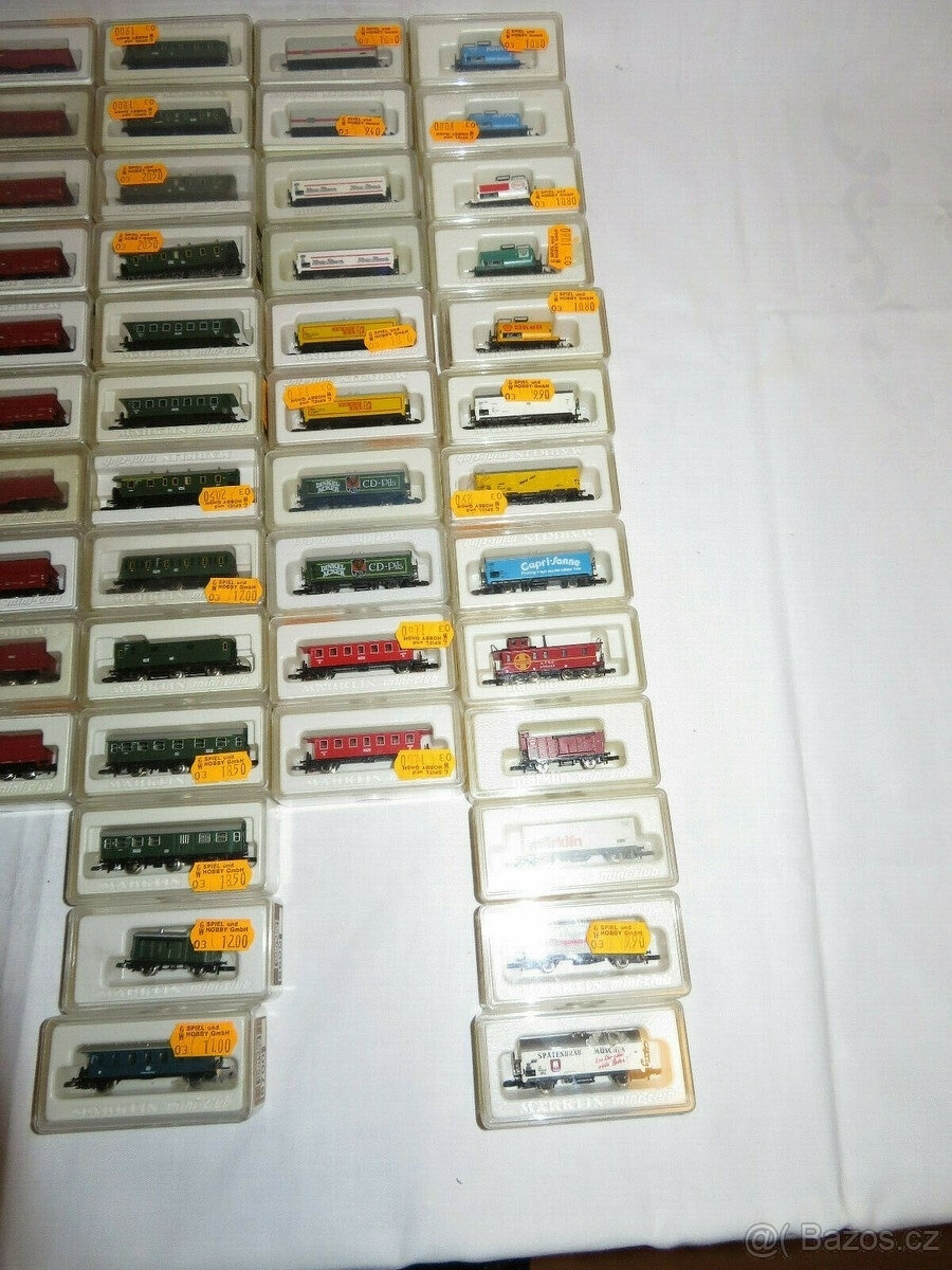 Sada 213 kusů lokomotivy Märklin Z-rail Mini-Club 57x - 11