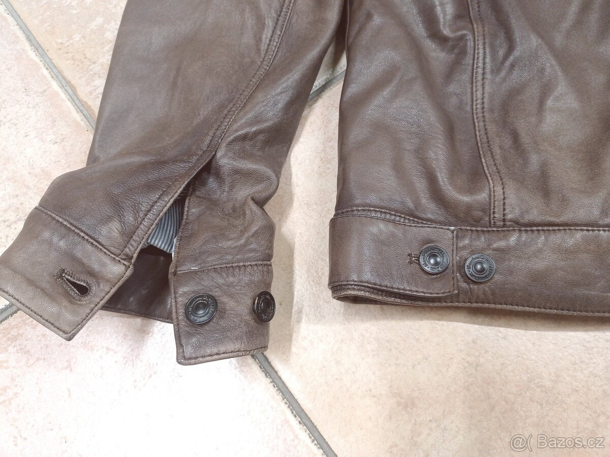 Kožená bunda Massimo Dutti - XL - jako nová - 11