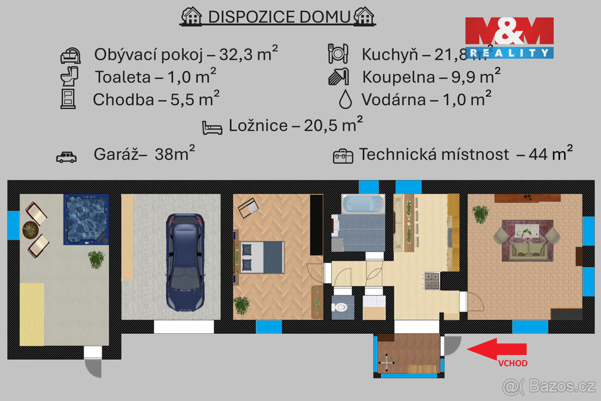 Prodej chalupy, 92 m², Jindice, pozemek 3026 m² - 11
