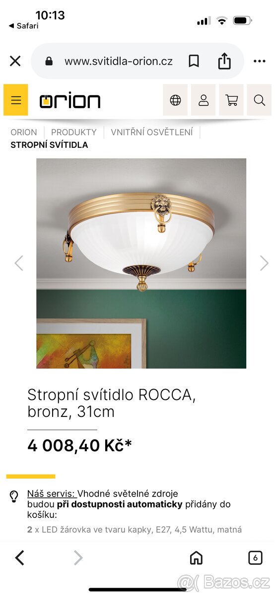 Krásně zdobený lustr a stropnice - 11