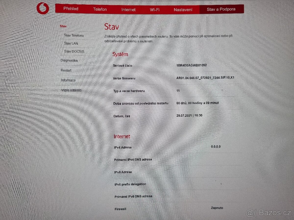 Vodafone Modem - router TG3442DE - 11