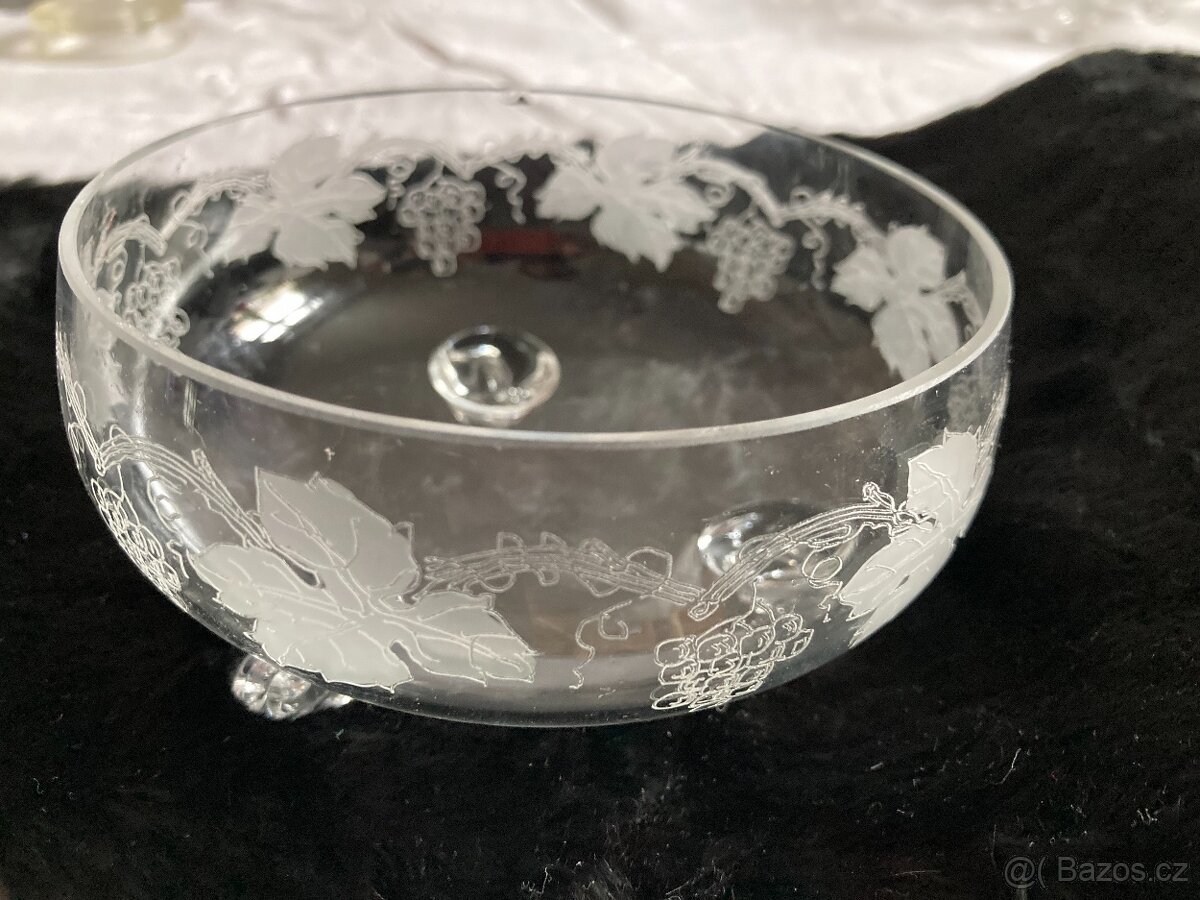 starožitné skleněné soupravy - 11