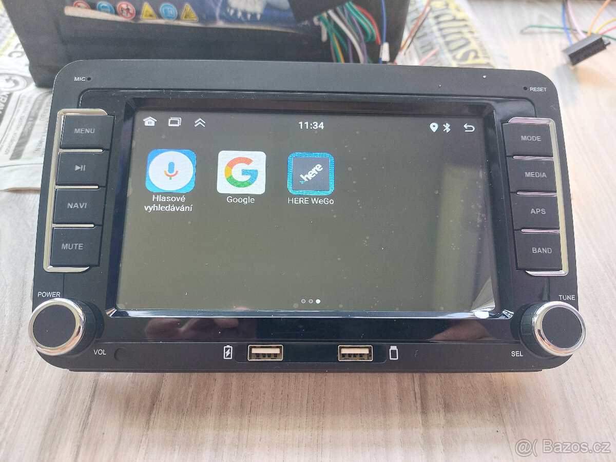 Autorádio 2DIN,RDS 4gb+64gb lcd 7,ANDROID 13, VW,ŠKODA,SEAT - 11