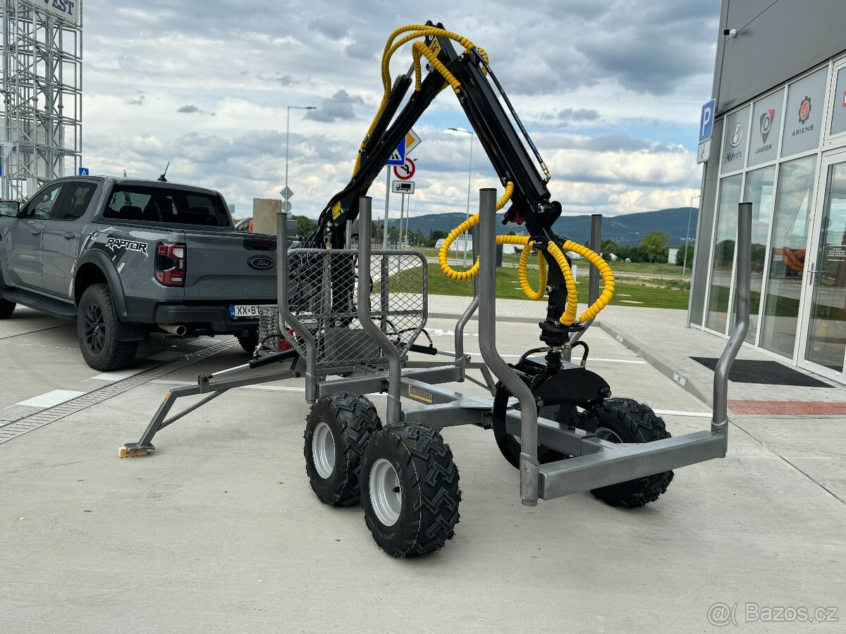 Vývozka - přívěs na dřevo JANSEN HRW-30 3T - 11