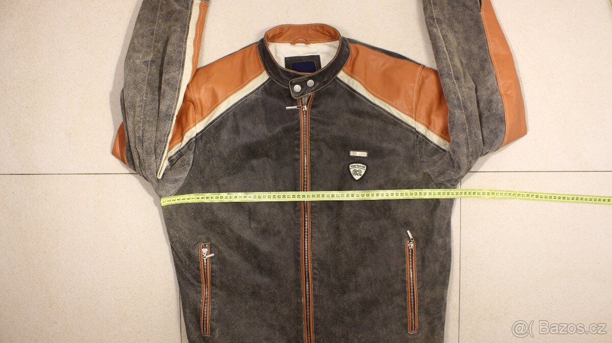 Pánská kožená bunda Tom Tailor velikost L - 11