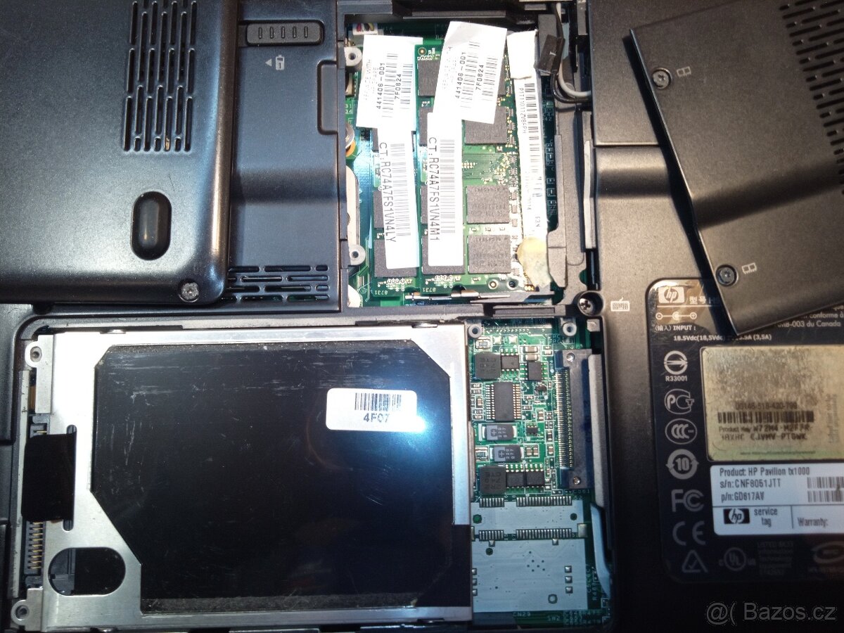 hp pavilion tx1000 turion cpu 250gb 2gb dotyk display - 11