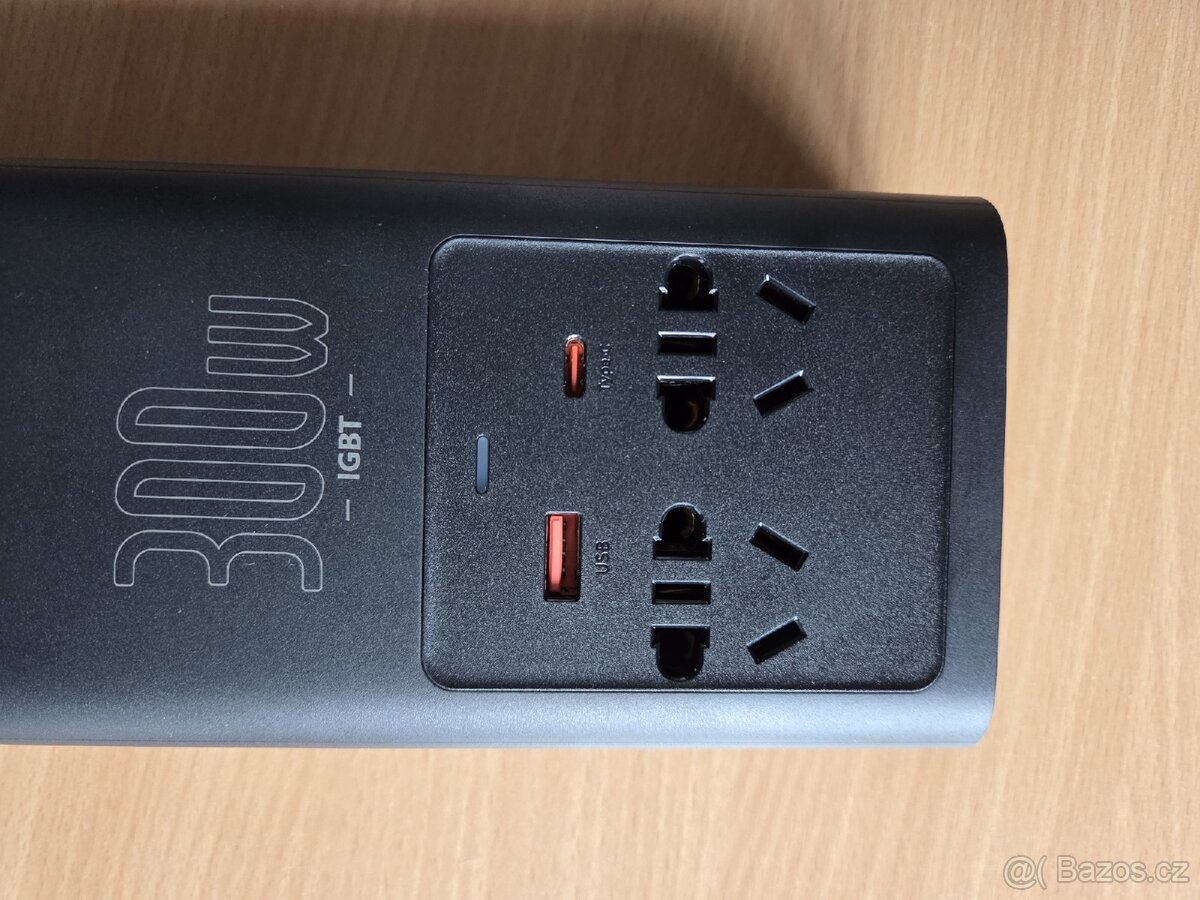 Nový autoinverter Baseus, 300W - 11