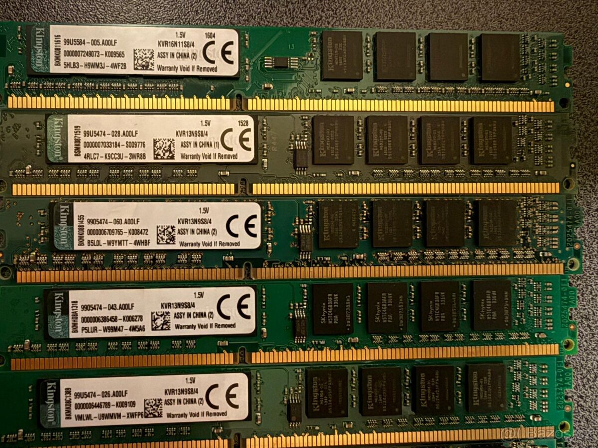 RAM DDR3 4GB – 1333 / 1600 MHz – desktop PC – více kusů - 11