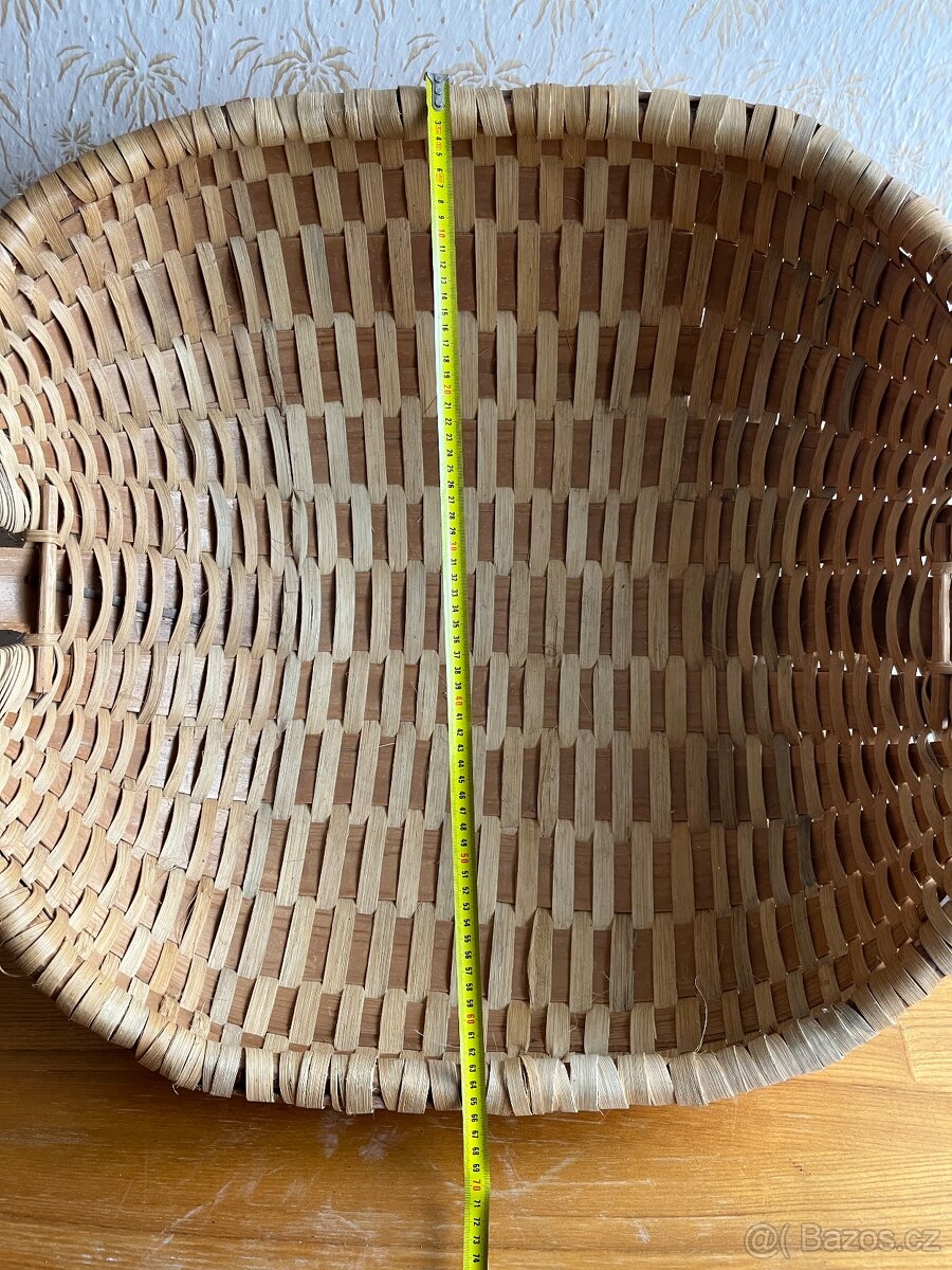 Extra velký proutěný koš (74 cm) – s drobnou vadou - 11