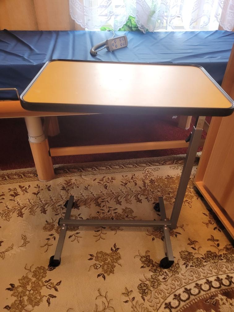 Polohovací postel VÖLKER + matrace + 2x stolek - 11