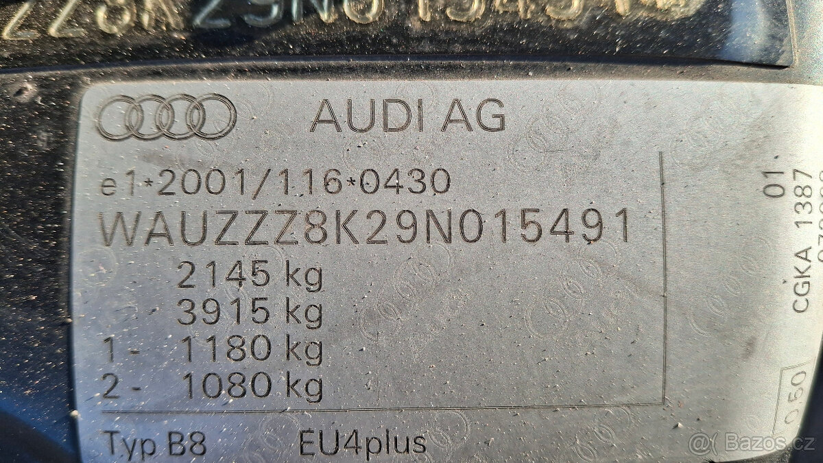 Audi A4 2.7 TDI 140 kW – automat, 2008 - 11
