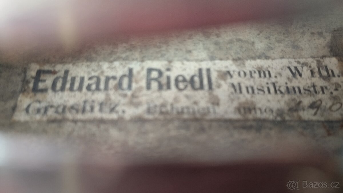 Starožitné housle Eduard Riedl - Stainer - 11