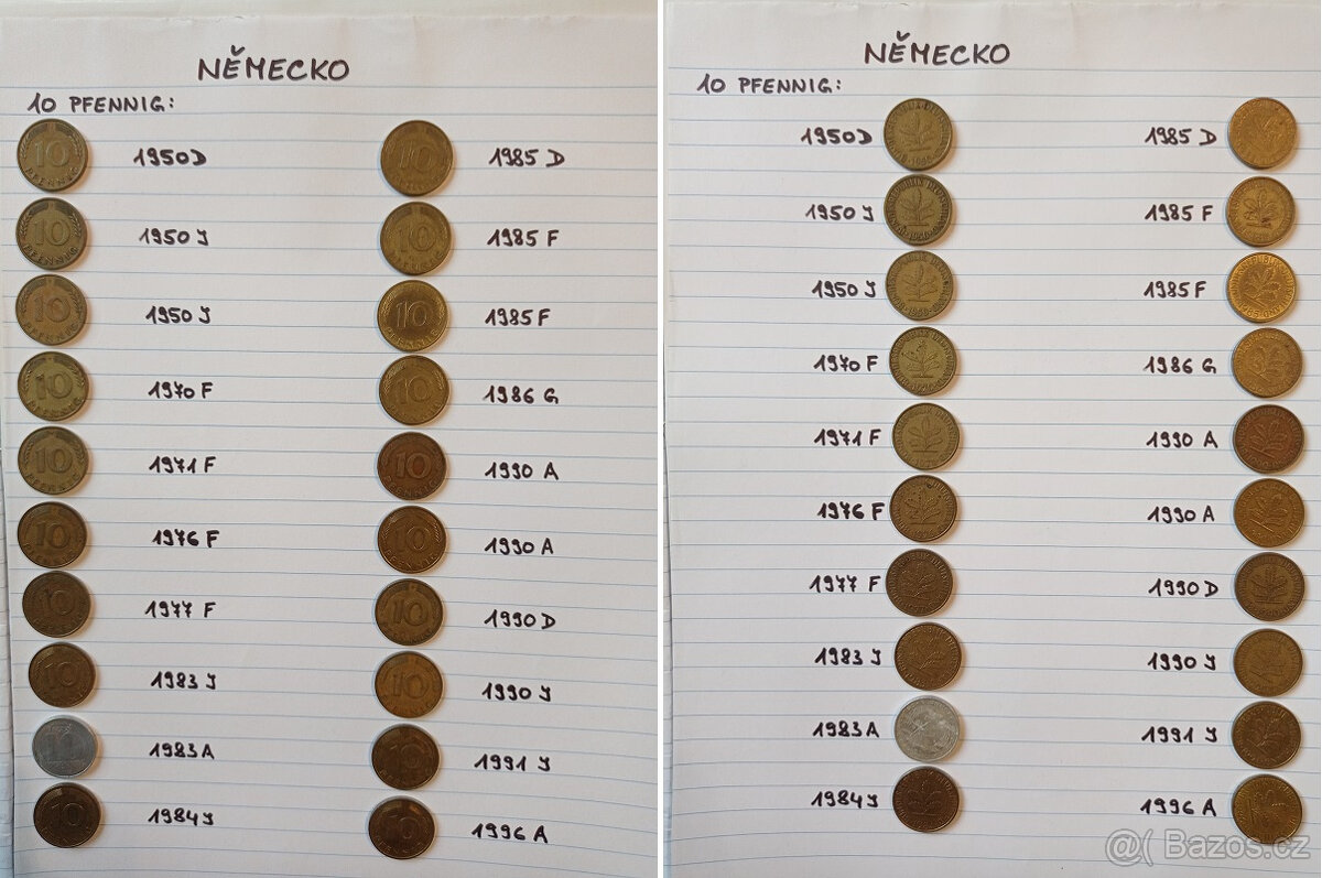 Staré mince (ČSSR,ČSFR,ČR + zahraničí) - 11