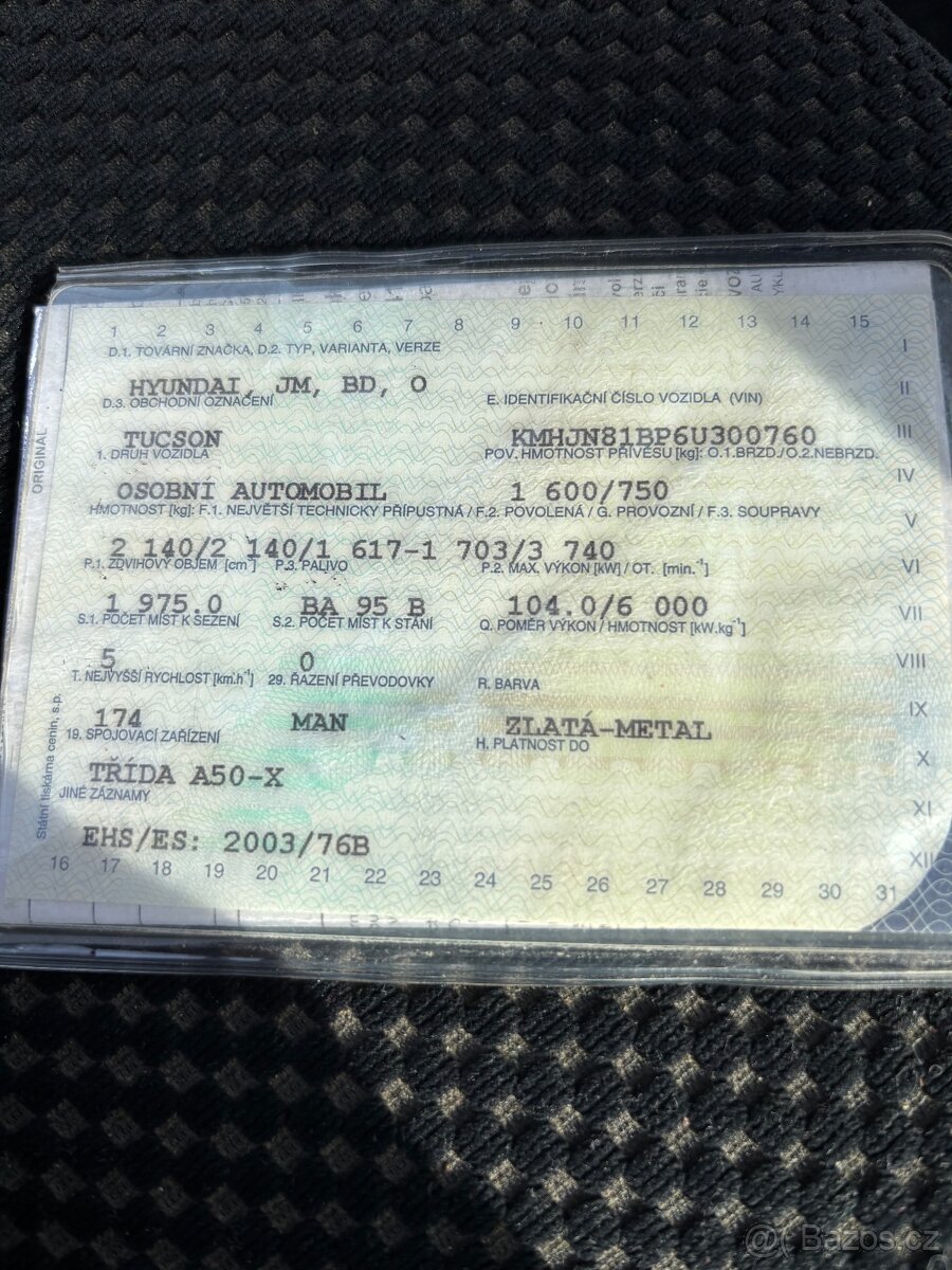 Prodám Hyundai Tucson 1,6 benzin - 11