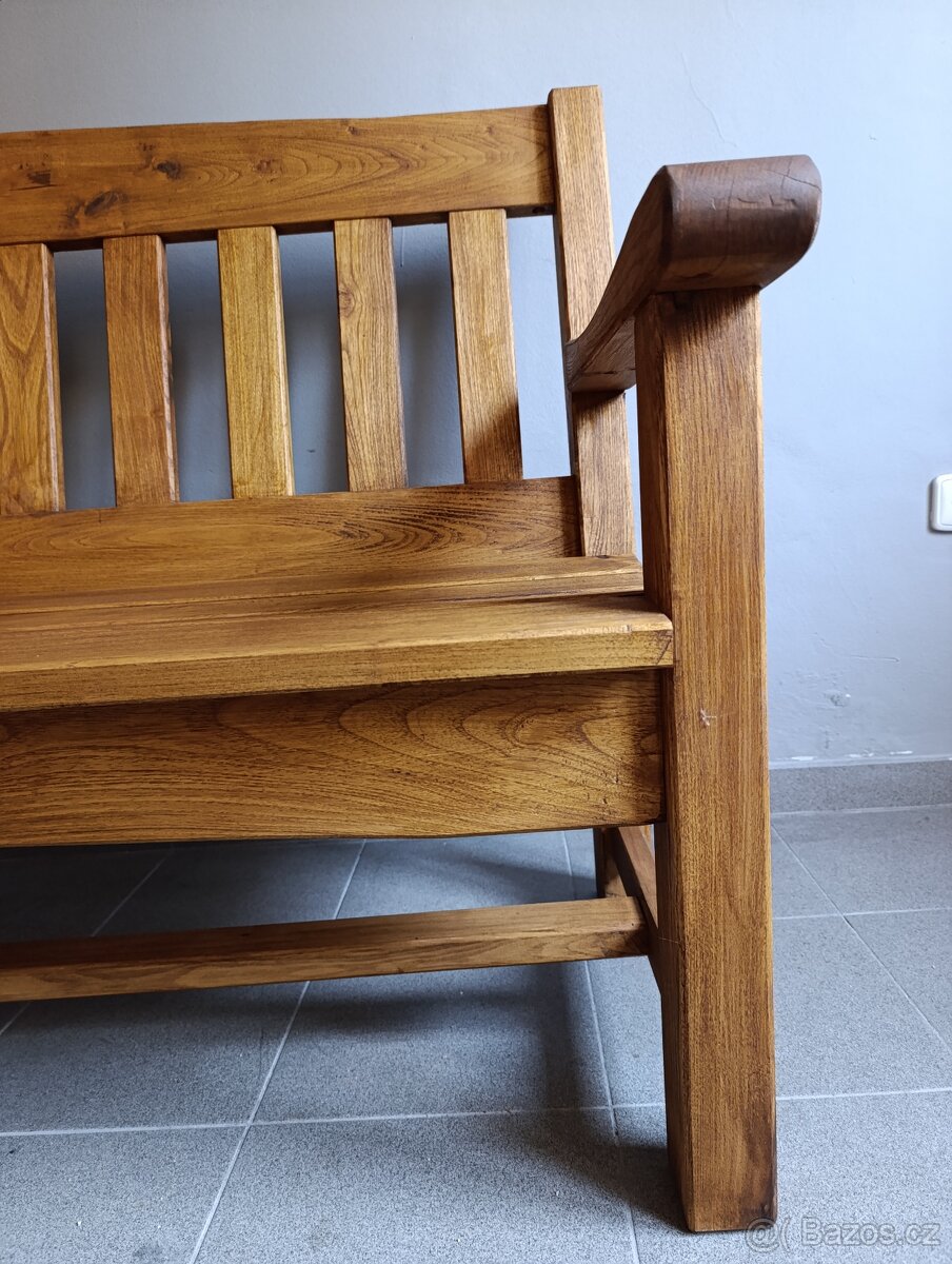 Masivní Akátová lavička - 11