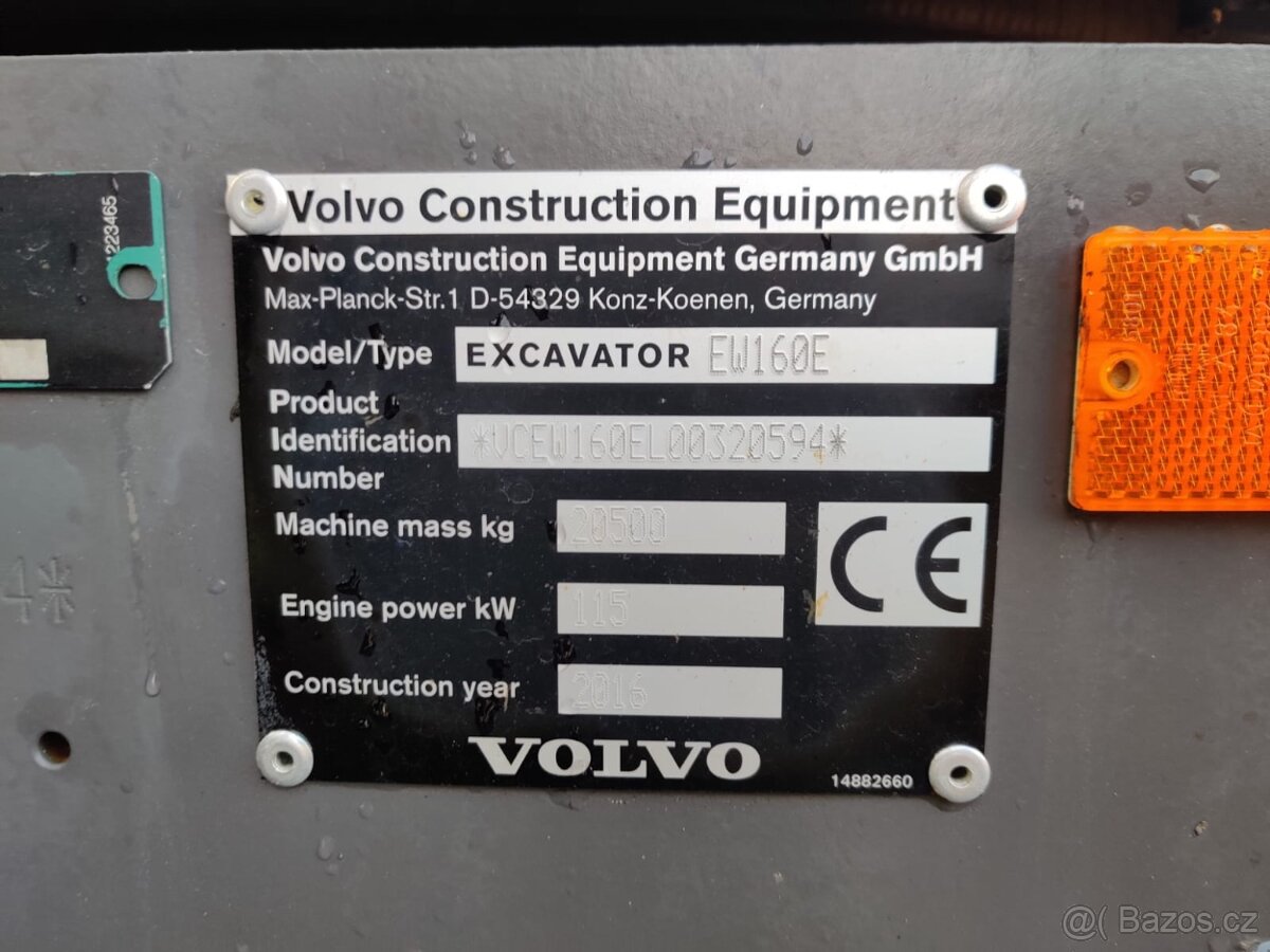 Kolový otočný bagr VOLVO EW 160 E - 11