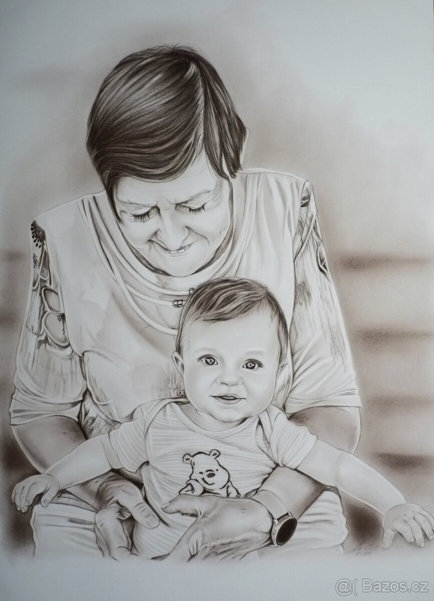 KRESBA PORTRÉTŮ PODLE FOTOGRAFIE - 11