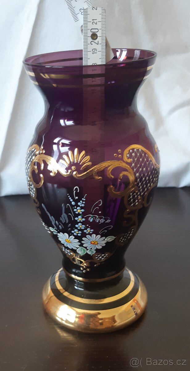 Novoborské sklo - vázy, skleničky, ... - 11