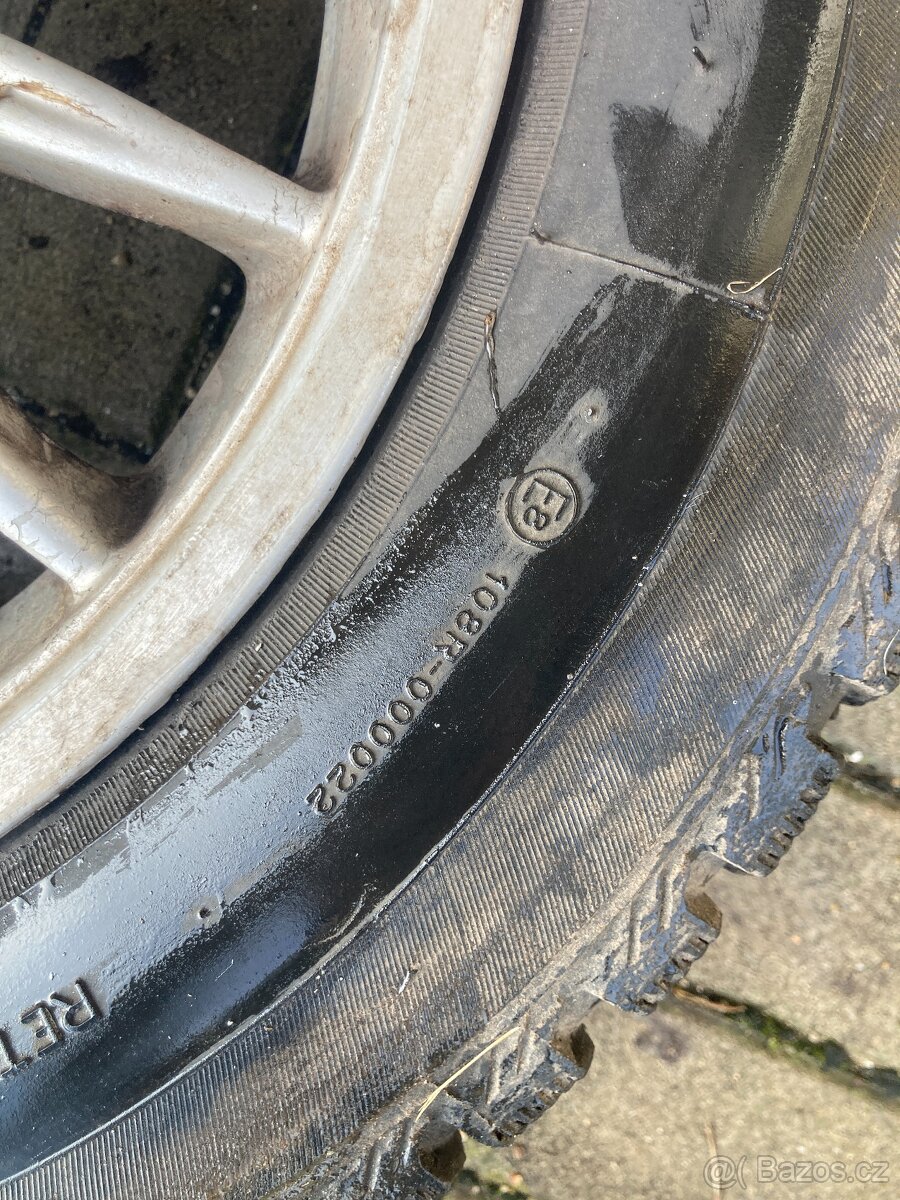 Alu kola R15 - 5×100 a 5×108 -dvouroztečová + pneu - 11