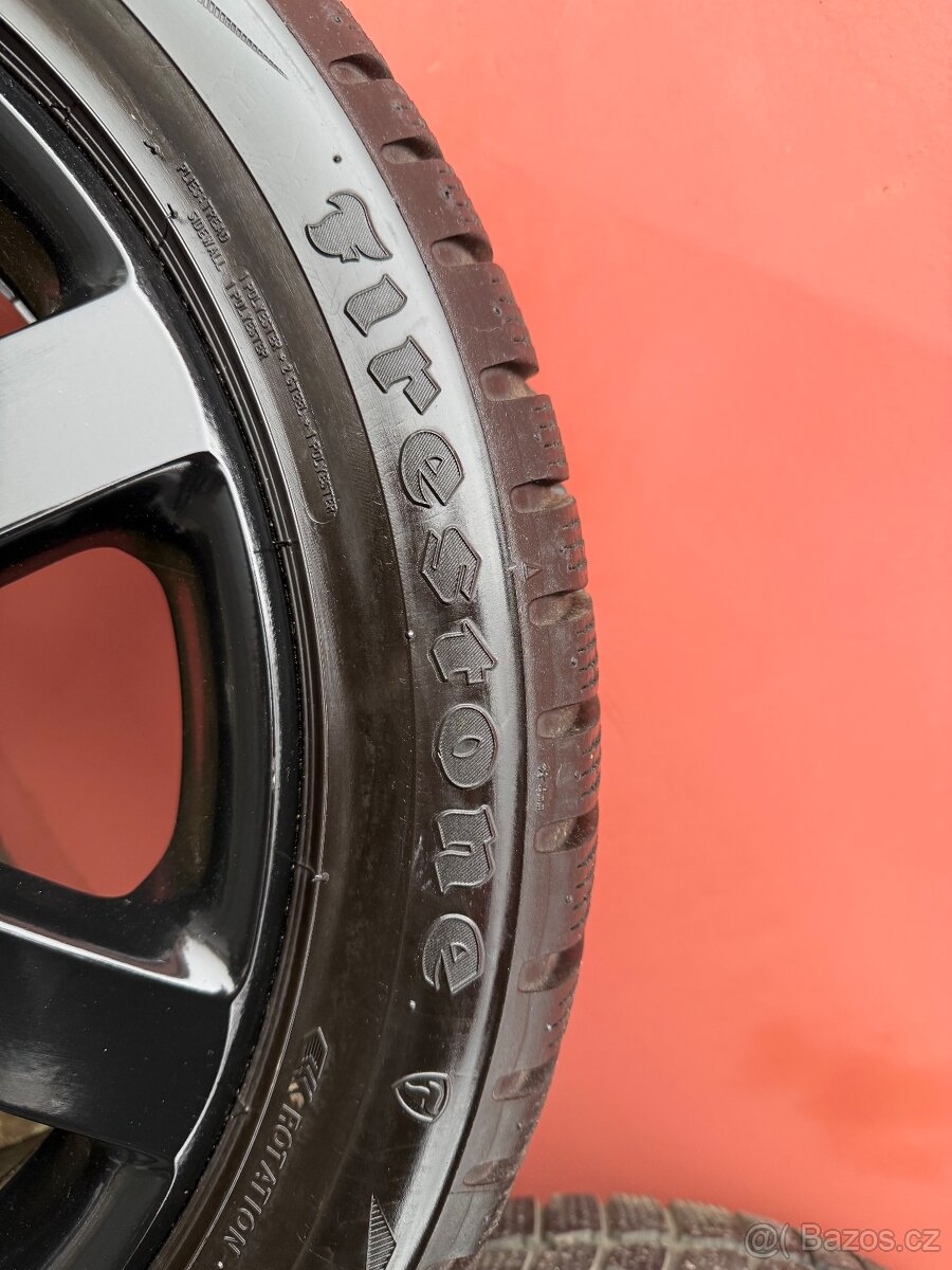 Alu kola VOLKSWAGEN , 5x112 r17 , zimní pneu 205/50 r17 - 11