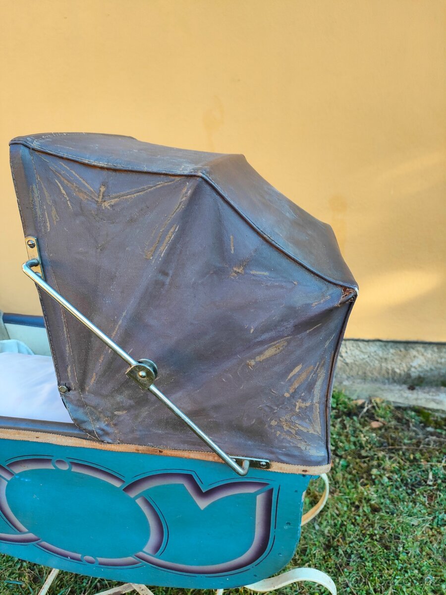 Starožitný kočárek pro panenky PHÖNIX - 11